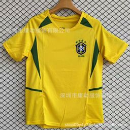 thumbnail for Retro Jersey Football Uniform Thai Version Barcelona Real Madrid Inter Milan Santos Neymar Messi Ronaldo Football Shirt