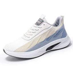 thumbnail for Foreign trade new men's flying weaving breathable casual shoes sports light running shoes student sneakers four seasons trendy