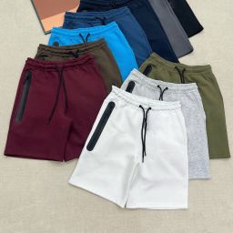 thumbnail for New summer 2024 men's knitted multicolor front zipper sports shorts cropped pants 172