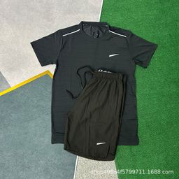 thumbnail for Wholesale new sports foreign trade suits fitness running sets quick drying breathable loose casual short sleeve shorts men's clothing