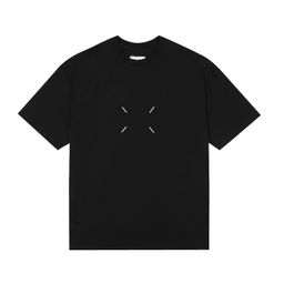 thumbnail for Embroidered Logo Men's and Women's Summer Loose Cotton Short-Sleeved T-Shirt Half Sleeve