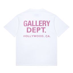 thumbnail for Fashion brand Gallery basic letter logo printing casual men's and women's loose short-sleeved T-shirt couple wear