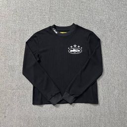 thumbnail for Cross-border fashion brand CORTEIZ stitched unicorn arm print long-sleeved American retro casual loose street hip-hop T-shirt