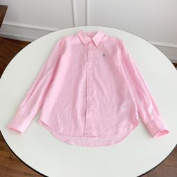 thumbnail for Bolas de cauda simples francesas com uma única etiqueta de corte única de linho branco Camisa feminina no início do outono Blusa casual de algodão de manga comprida