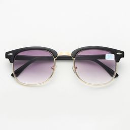 thumbnail for The new finished myopia glasses for women have prescription retro half-rim frames for men's grayish myopia sunglasses