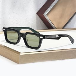 thumbnail for CASABLANCA Luxury Japanese Handmade Sunglasses Vintage Square Fiber Acetate Sheet Vacation Sunglasses JM