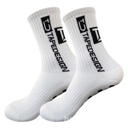 thumbnail for Amazon Cross Border TC Dispensing Professional Sports Socks Towel Sole Thickened Anti-Slip Anti-Friction Quick Dry Blue Ball Soccer Socks