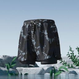 thumbnail for Swimming trunks men's embarrassment-proof loose quick-drying men's swimming trunks boxer swimsuit suits beach pants hot spring swimming equipment