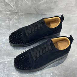 thumbnail for European Station Men&#039s Shoes Rivet Board Shoes Fashionable Flat Bottom Breathable Liu Ding Couple&#039s Casual Fashion Brand European Goods
