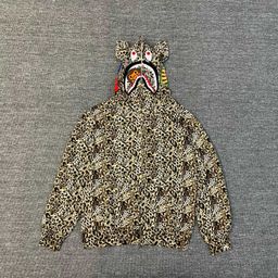 thumbnail for High-Quality Bape Camo Shark Camouflage Ape Head Monkey Head Milo Brown Lining Sweatshirt Jacket Couple