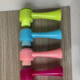 thumbnail for Pincel de maquiagem de silicone, escova de limpeza facial, instrumento 3d, dupla face, escova de lavagem manual, escova de limpeza, limpa os poros