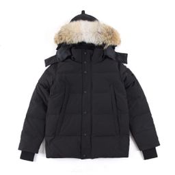 thumbnail for Foreign trade exclusive for big goose down jacket 29 Canada Wyndhaw men's pie overcome with wolf fur collar