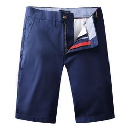 thumbnail for Men's Tommy Five-Point Shorts, Men's Summer Thin Loose Straight-Leg All-Cotton Casual Shorts, Stretchy Mid-Length Shorts for Outdoor Wear