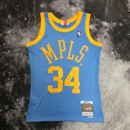 thumbnail for MN hot-pressed Lakers retro jersey Kobe O&#039Neal magician Rodman embroidered jersey a generation of hair