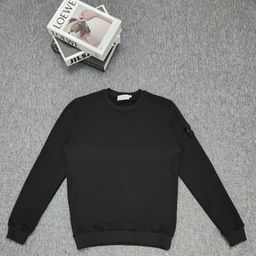 thumbnail for Ins Trendy Brand Stone Compass Sleeve Basic Casual Sweatshirt Unisex Versatile Functional Simple Long-Sleeve T-Shirt Jacket Cotton