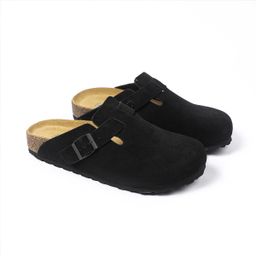thumbnail for Bk Export Spot Full Cowhide Men&#039;s and Women&#039;s Outer Wear Half-Drag Cork Genuine Leather Birkenstock Shoes Baotou Birkenstock Slippers Boston