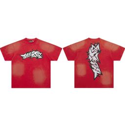 thumbnail for 2024 New Summer Style American Trendy Brand Men&#039;s and Women&#039;s Couple Wear Large Size Loose Pullover Short-Sleeved T-Shirt Youth Tee