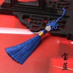 thumbnail for 6cm small Chinese knot ancient style small tassel bookmark tassel pendant jewelry accessories factory wholesale sachet hanging ear
