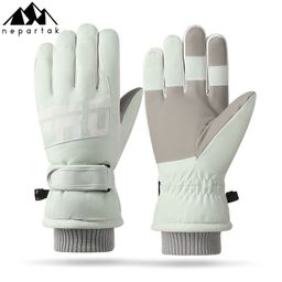 thumbnail for Winter Ski Gloves, Outdoor Cycling, Water-Repellent, Anti-Slip, Windproof, Fleece-Lined Cotton Warm Touch-Screen Gloves for Men and Women Wholesale