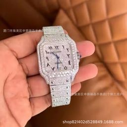 thumbnail for 2025 Dunhuang AliExpress explosive AP full diamond men's high-quality watch trendy fashion quartz watch manufacturers batch