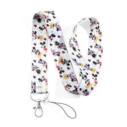 thumbnail for Cartoon Mickey & Winnie the Bear Phone Lanyard Card Holder Decoration Student Card, Bus Card, Work ID Lanyard