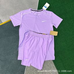 thumbnail for Wholesale new sports foreign trade suits fitness running sets quick drying breathable loose casual short sleeve shorts men's clothing