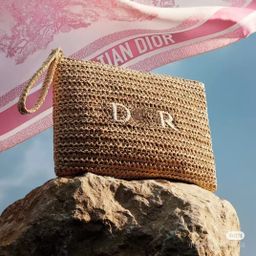 thumbnail for Dijia 2025 gift new cross-border woven bag, handbag, straw weaving small square bag, exquisite handbag