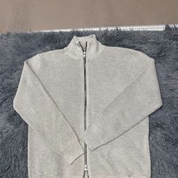 thumbnail for Ma's four-corner cardigan zipper semi-turtleneck sweater men's design sense is loose and casual, lazy spring and autumn knitwear, versatile and versatile