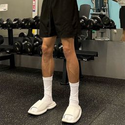 thumbnail for Sex Tension Wear Solid Color Shorts Men's Summer American Style Fitness Sports Simple Pants Running Casual Quad Pants