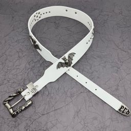 thumbnail for CH Cross Colored Crow Belt Classic Belt Men's and Women's Jeans Belt Vintage Fashion Belt Trendy Trouser Belt