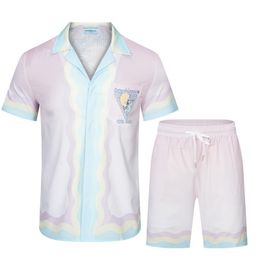 thumbnail for Casablanca Casablanca Vintage Trendy Beach Short-sleeved Flora Shirt Couple Shorts suit Two-piece Set