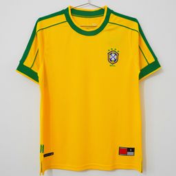 thumbnail for Five-star Brazil home and away 980204 retro jerseys, national team fan edition, special edition Thai jerseys
