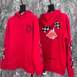 thumbnail for 24S high-end Chrome CroHeart Sanskrit hooded sweatshirt for couples, new autumn/winter Guangzhou wholesale trend
