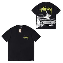 thumbnail for Camiseta de manga curta 230克斯图, marca internacional da moda de 2025, versão alta correta, tecido cilíndrico sem costura, exportação transfronteiriça, meia manga.