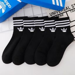 thumbnail for Gift Box Socks for Men and Women, Mid-Length Sports Socks, Long Student Socks, Sweat-Absorbent, Breathable, Short Basketball Socks, Non-Slip Cotton Socks for Running