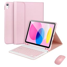 thumbnail for Applicable to ipad 11th generation touch backlit Bluetooth keyboard set Apple A16 keyboard and mouse set with touch screen pen 10th generation