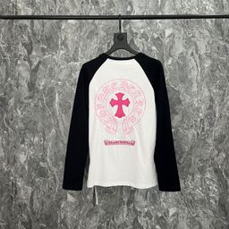 thumbnail for Chrome Heart Croling High Quality Double Yarn Cotton Uni** Printed Long Sleeve T-Shirt Collection Factory