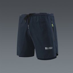 thumbnail for Brand bulk spot ice silk quick-drying sports running shorts men's summer has a liner basketball fitness three-point pants tide