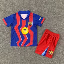 thumbnail for 儿童足球服套装巴萨皇马阿森纳巴黎曼城国米尤文AC阿斯顿维拉球衣