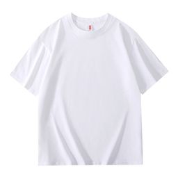 thumbnail for 200g Pure Cotton T-Shirt Men's Short-Sleeved Summer High-Quality Trendyy Loose Casual Pure Color Round Neck Versatile Half-Sleeved Top
