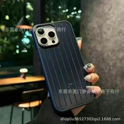 thumbnail for New Aluminum Alloy Apple/Black Luggage Case All-inclusive Mobile Phone Case Apple Apple 16promax/15/14