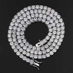 thumbnail for European and American Cross-Border Zircon Tennis Chain Hip-Hop Men&#039;s Full Diamond Necklace Jewelry Hot-Selling Accessories Women&#039;s High-End Jewelry