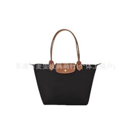 thumbnail for Longxiang Bag 70 Tote Bag Dumpling Bag Anniversary Cross-Border Version Shoulder Nylon Bag Computer Bag Mommy Bag Light France