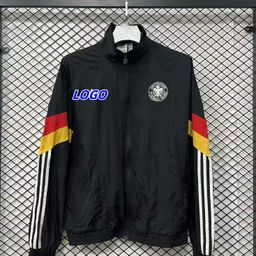 thumbnail for Football uniform retro long sleeve jersey waterproof sunscreen windbreaker classic German Barcelona Real Madrid Liverpool football jacket