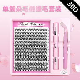 thumbnail for Cross-border 3040d Eyelash Book Set clusterlash Dense Hot Melt Florets Foreign Trade European and American Cluster False Eyelashes