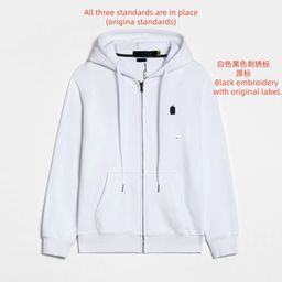 thumbnail for Spring and Autumn Thin Pony Hooded RL Cardigan Solid Color Sweatshirt Embroidered Loose Paul Men's Polo Jacket Source