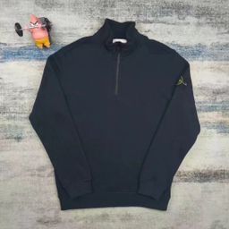 thumbnail for Cross-Border New Stoe Stone Stand Collar Embroidered Compass Half-Zip Long-Sleeved Sweatshirt for Men and Women, Same Style Couple Correct Version