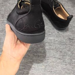 thumbnail for European Men's Shoes with Rivets, Red Sole, Electric Embroidery Sneakers, Trendy Rivet Couple Style, Casual Trendy Brand European Casual Shoes