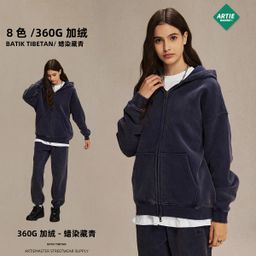 thumbnail for ARTIE Men's Wear 2025 Washed Batik Aged Men's Sweatshirt Sweatshirt Retro Trendy Brand Suit Men's and Women's Models