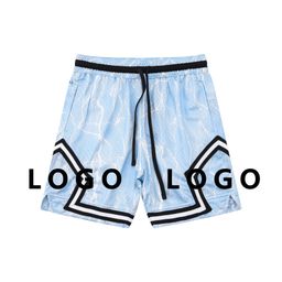 thumbnail for American Shorts Men's Aj Trapeze Basketball Pants Four-Quarter Pants Summer New Quick-Drying Sports Pants Loose Running Training Trend